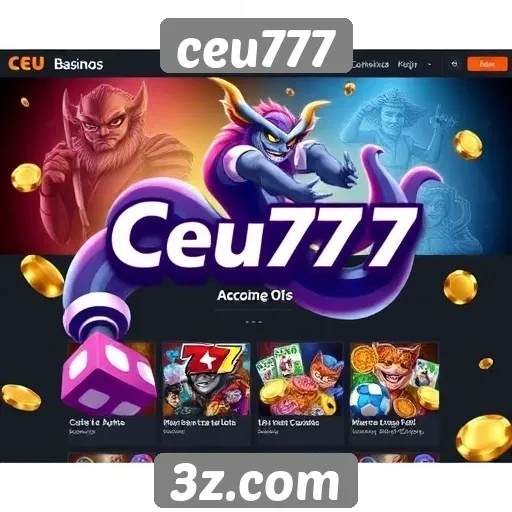 Atrações principais do site de jogos ceu777